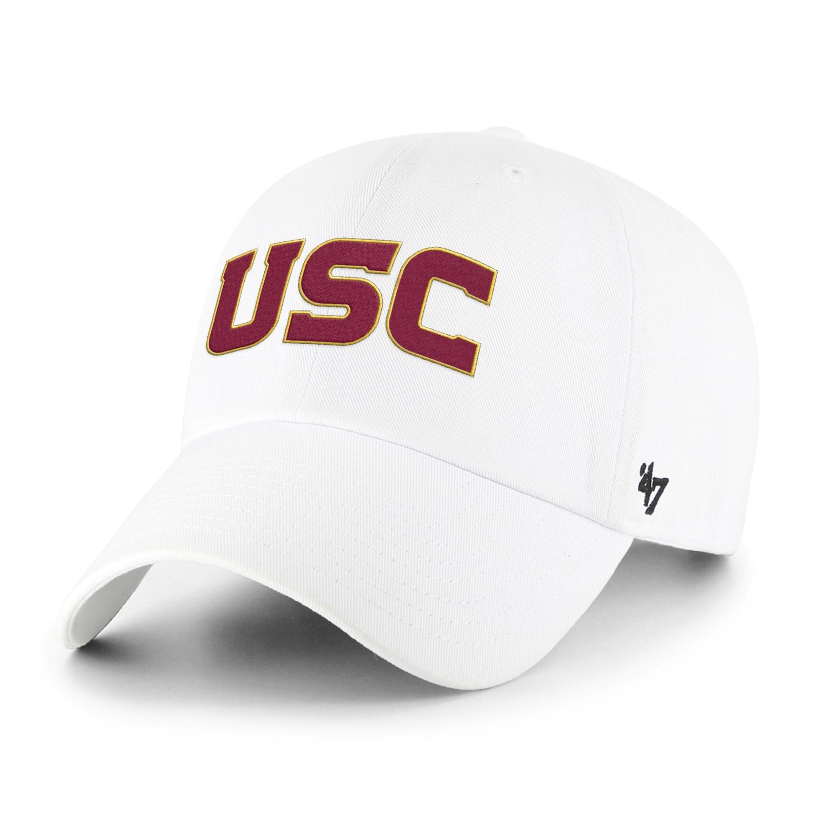 USC Trojans White Big 10 Clean Up Hat 1